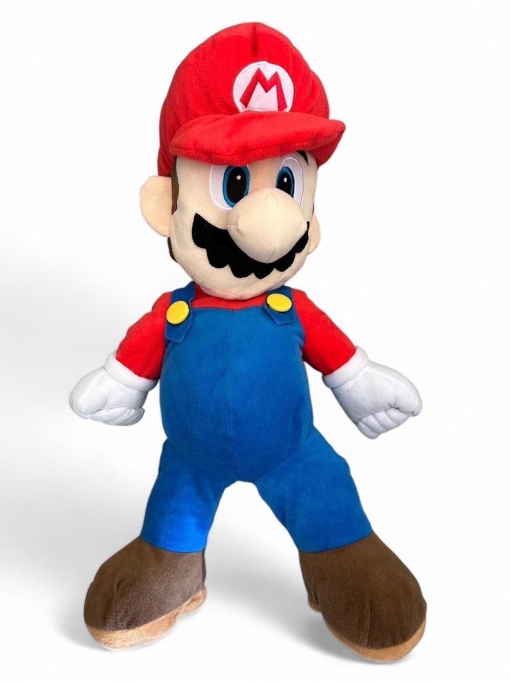 Nintendo Mario Plush Toy - Red Hat, Blue Overalls, Brown Shoes